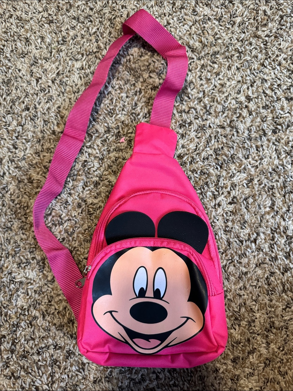 Mickey Mouse Kids Pink Sling Bag